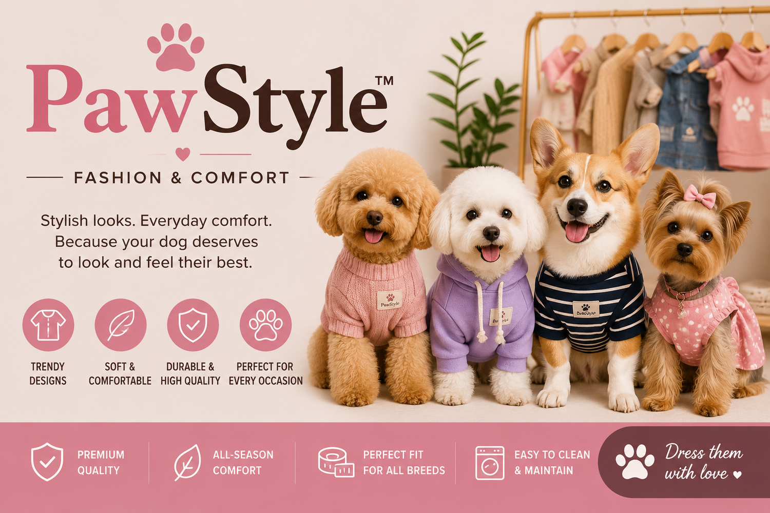 PawStyle™ – Dog Fashion & Comfort