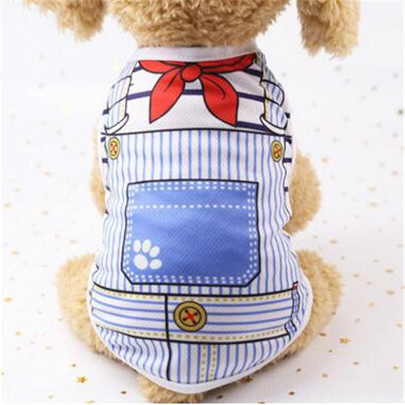Cartoon Print Cotton Puppy T-Shirt