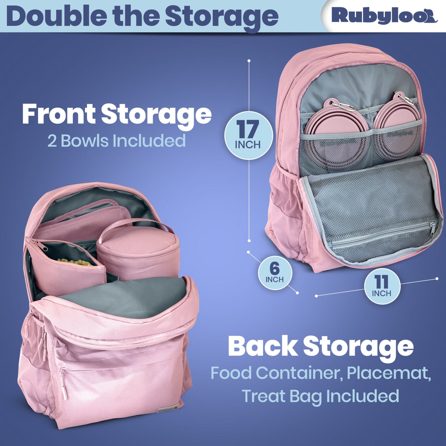 The Original Doggy Bag™ Backpack for Dog Supplies